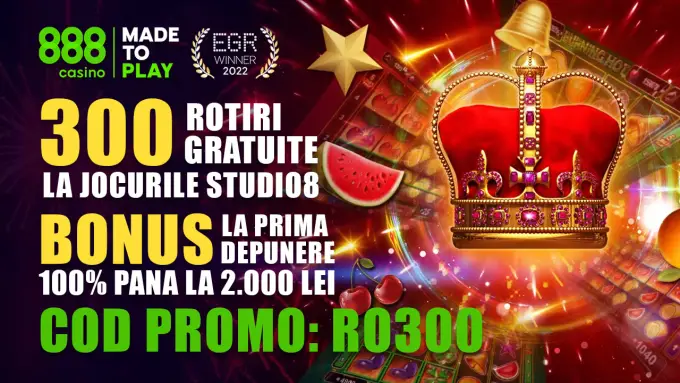 💰888 Casino te Răsfață: 100% Bonus până la 2000 RON + 300 Rotiri Gratuite! 🌟