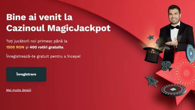 Bonus Magic Jackpot - 1.500 RON + 400 Rotiri Gratis
