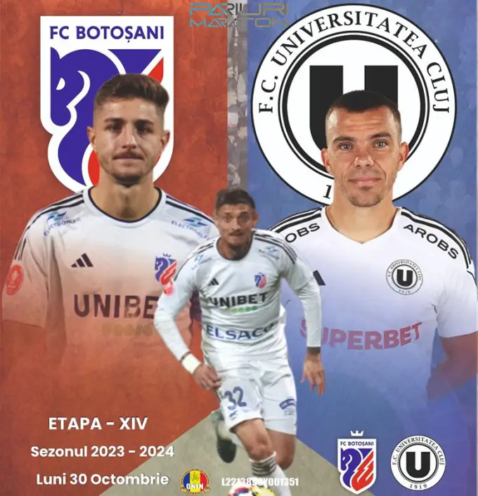 Botoșani vs ”U” Cluj | România - SUPERLIGA | 30 octombrie 2023