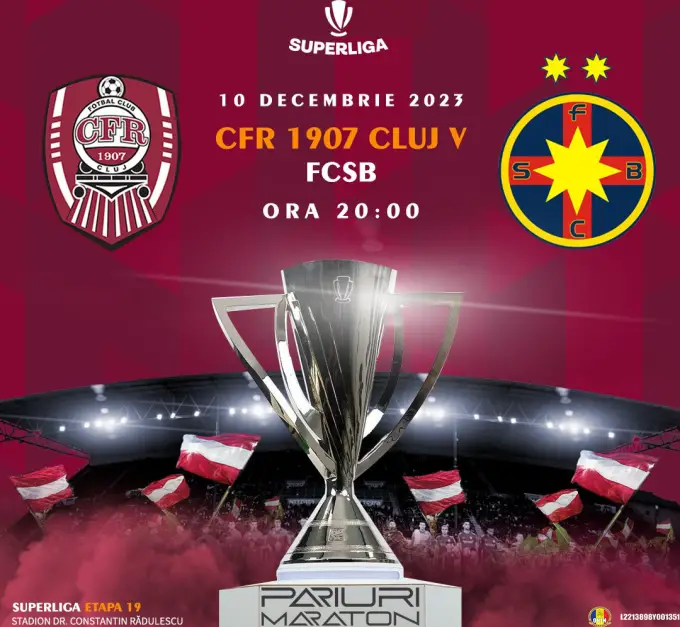 CFR Cluj vs FCSB | România - SUPERLIGA | 10 decembrie 2023