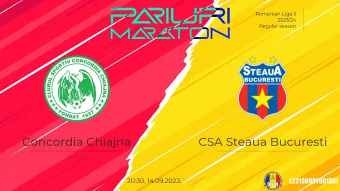 Concordia C. vs CSA Steaua | România - Liga 2 | 14 septembrie 2023