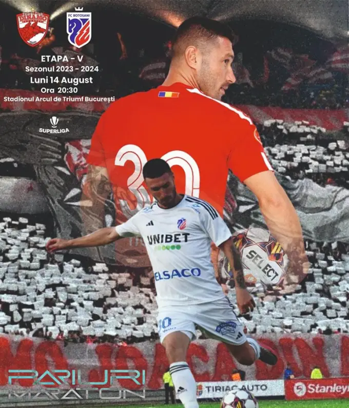 Dinamo B. vs Botoșani | România - SUPERLIGA | 14 august 2023