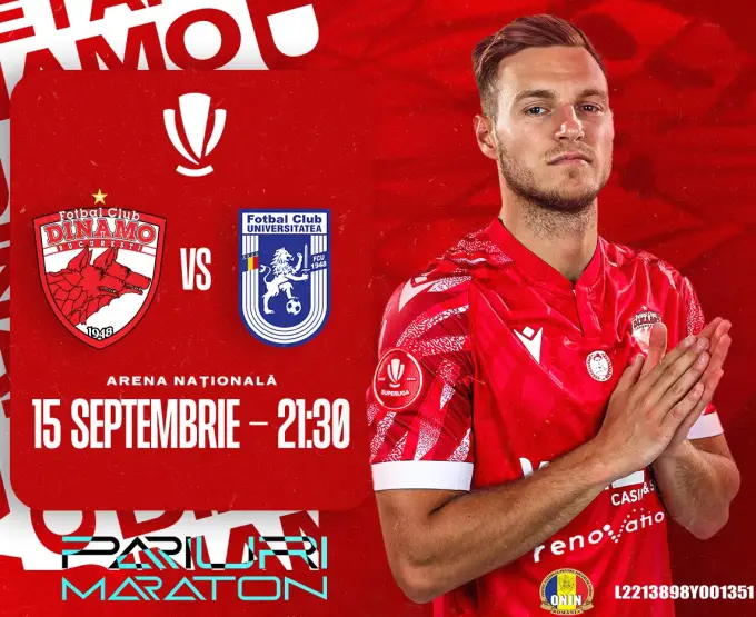 Dinamo vs FCU 1948 Craiova | România - SUPERLIGA | 15 septembrie 2023