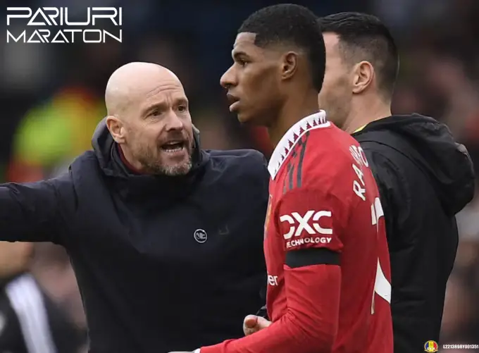 Erik ten Hag și Marcus Rashford abia își vorbesc, iar personalul clubului se teme că relația este iremediabilă