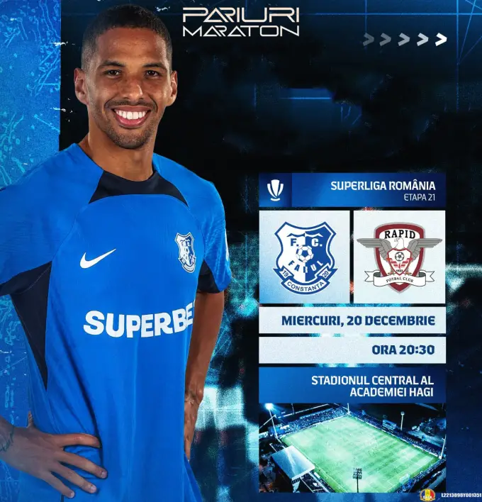 Farul Constanța vs Rapid B. | România - SUPERLIGA | 20 decembrie 2023