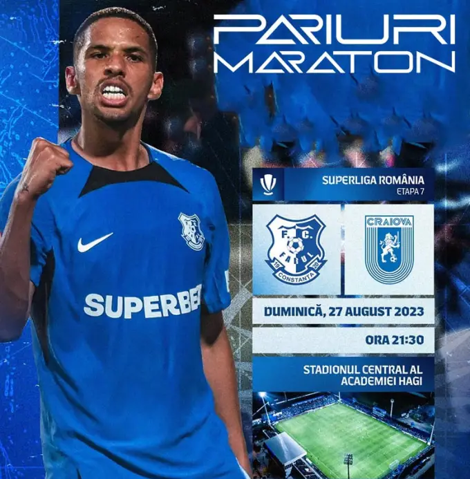 Farul vs Univ.Craiova | România - SUPERLIGA | 27 august 2023