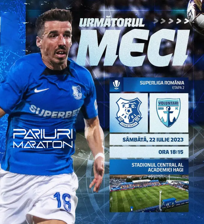 Farul vs Voluntari | România - SUPERLIGA | 22 iulie 2023