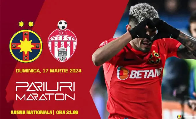 FCSB vs Sepsi | România - SUPERLIGA | 17 Martie 2024