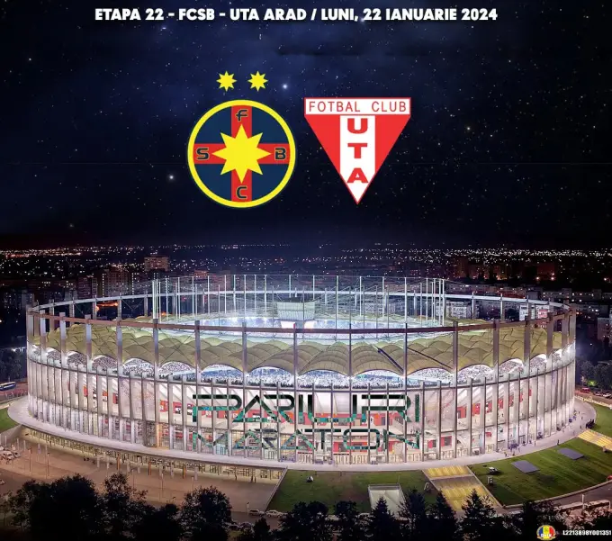 FCSB vs UTA Arad | România - SUPERLIGA | 22 ianuarie 2024