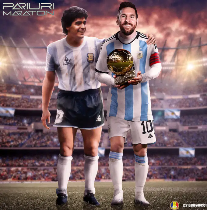 Lionel Messi onorează memoria lui Maradona cu al optulea Balon de Aur