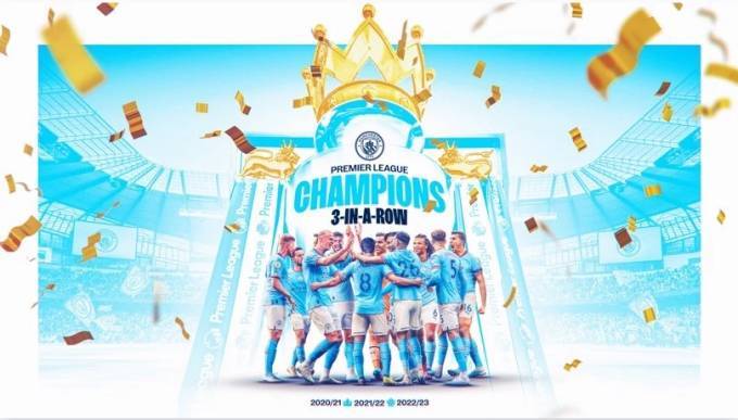 MANCHESTER CITY A CÂȘTIGAT AL TREILEA TITLU CONSECUTIV ÎN PREMIER LEAGUE