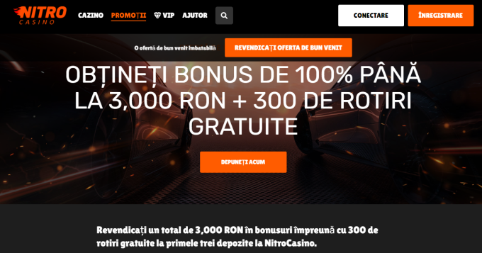 🔥Nitro Casino - 3000 Lei Bonus + 300 Rotiri gratuite🔥