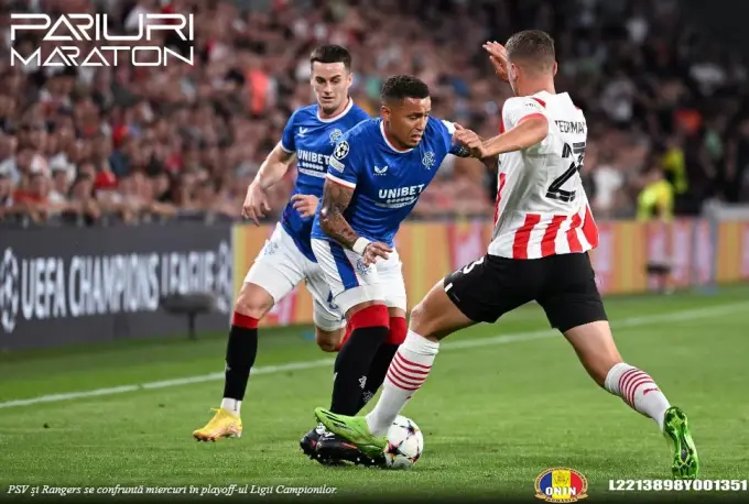 PSV Eindhoven vs Rangers | Liga Campionilor - Playoff | 30 august 2023