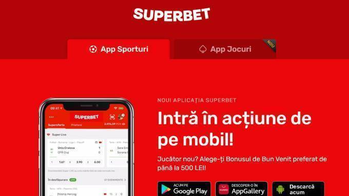 Superbet Aplicație - Android & iOS