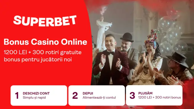 💰Superbet Casino: BONUS  💵1200 LEI + 🎰300 Rotiri Gratuite la înregistrare!💰