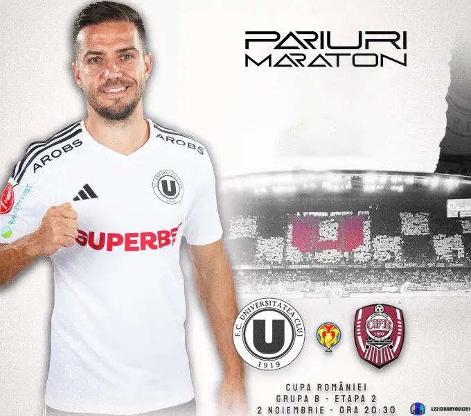 ”U” Cluj vs CFR Cluj | România - Cupă | 02 noiembrie 2023