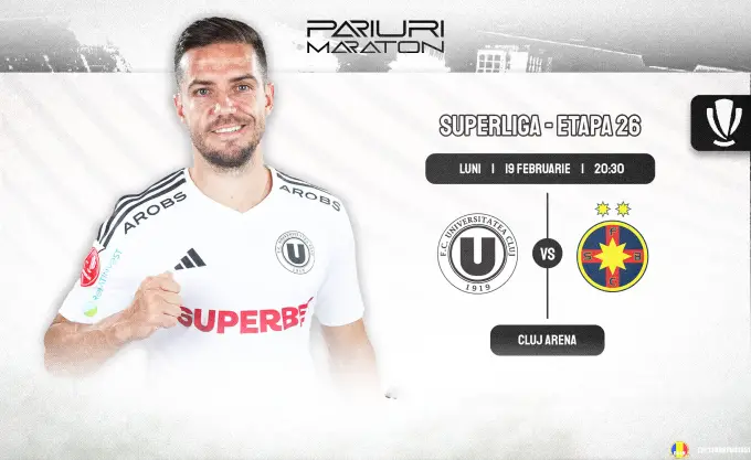 U.Cluj vs FCSB | România - SUPERLIGA | 19 februarie 2024