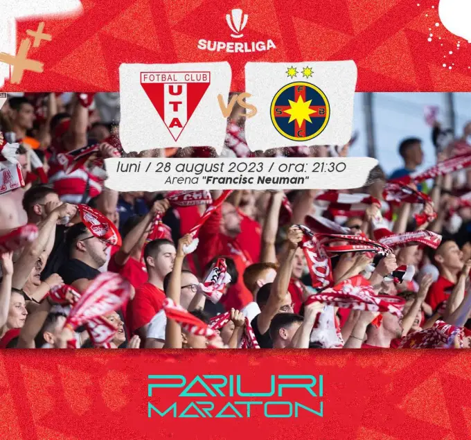 UTA Arad vs FCSB | România - SUPERLIGA | 28 august 2023
