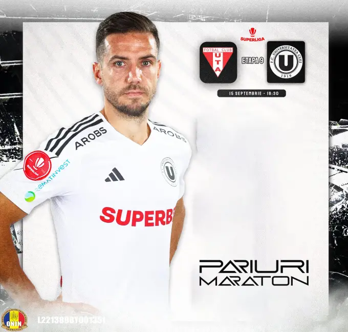 UTA vs ”U” Cluj | România - SUPERLIGA | 15 septembrie 2023